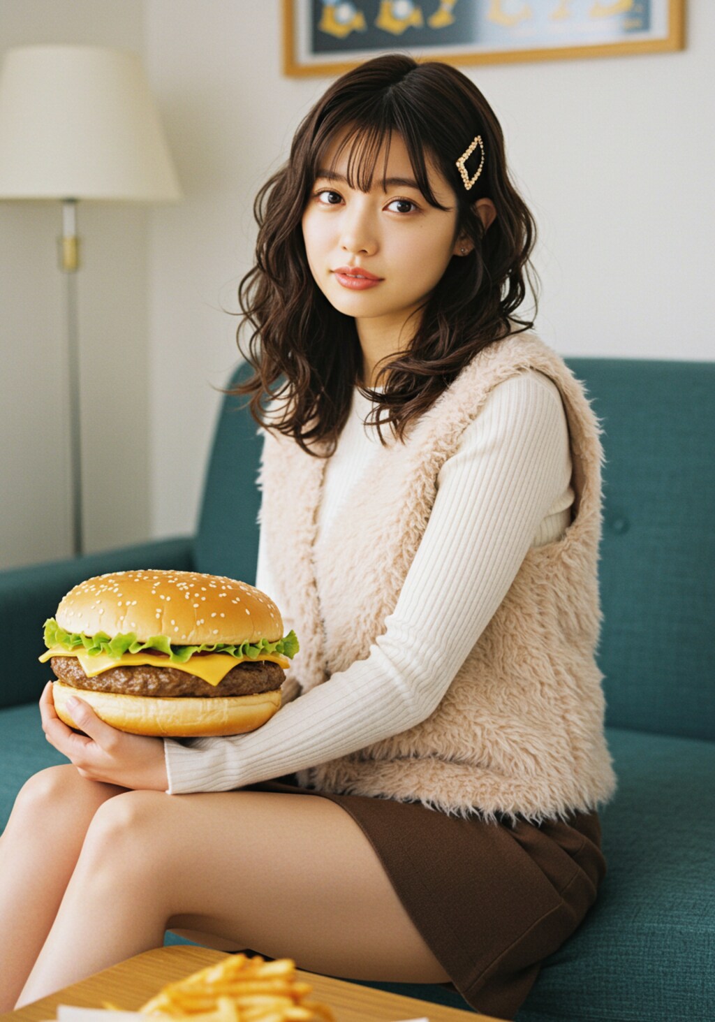 彼女の大好物はメガサイズ