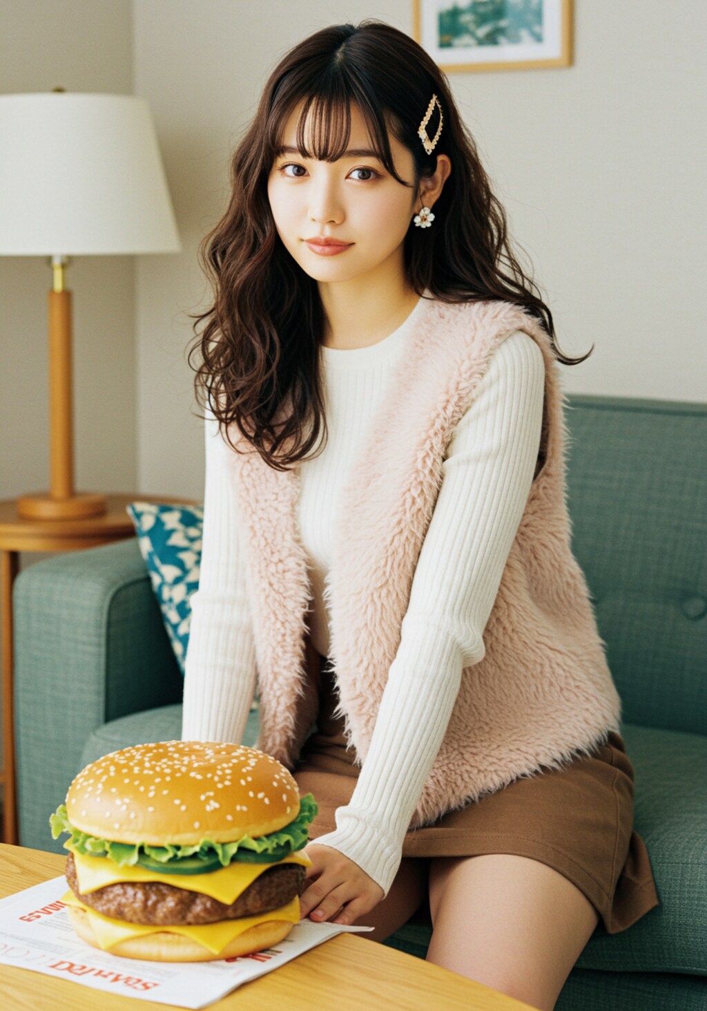 彼女の大好物はメガサイズ