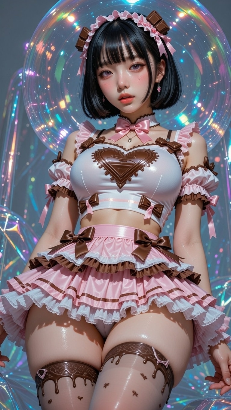 バレンタイン風ドレス