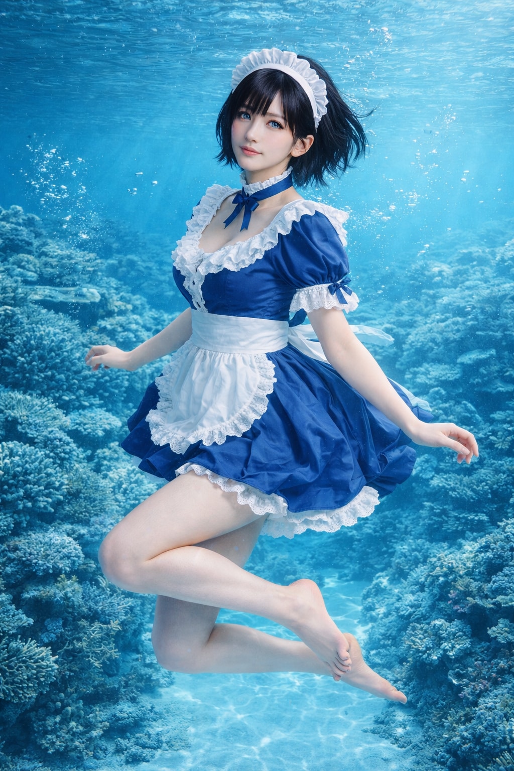 青いメイド3号(雫)