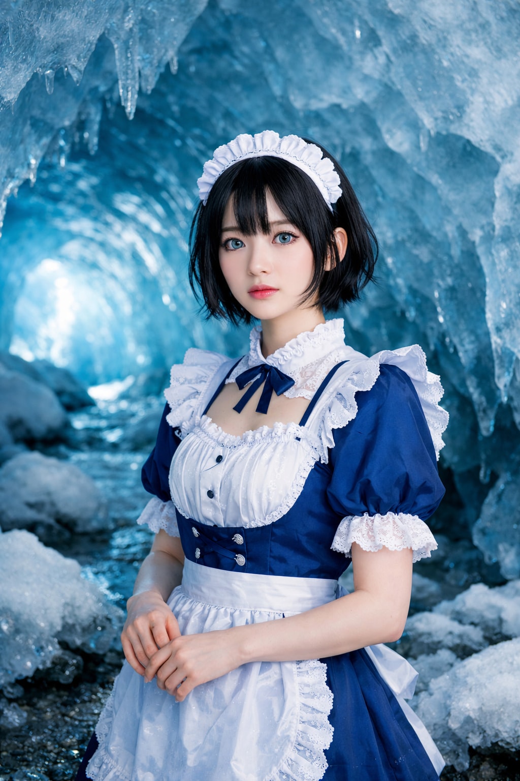 青いメイド3号(雫)