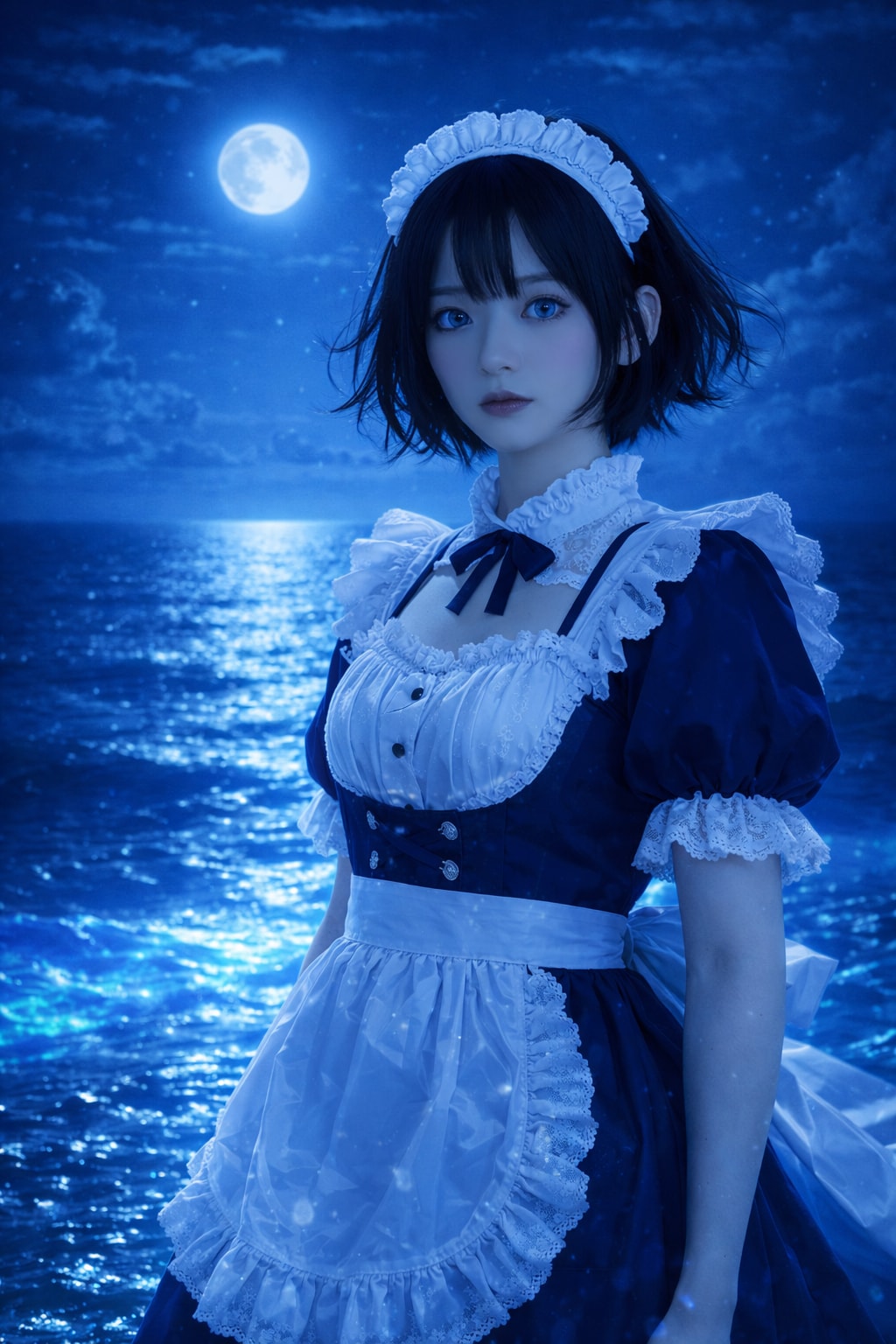 青いメイド3号(雫)