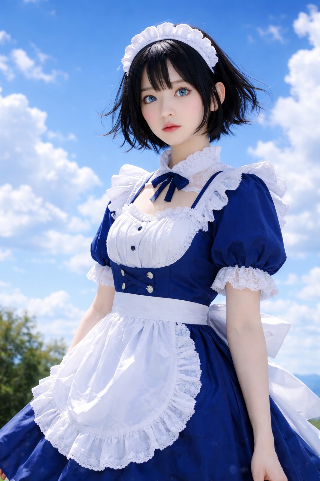 青いメイド3号(雫)