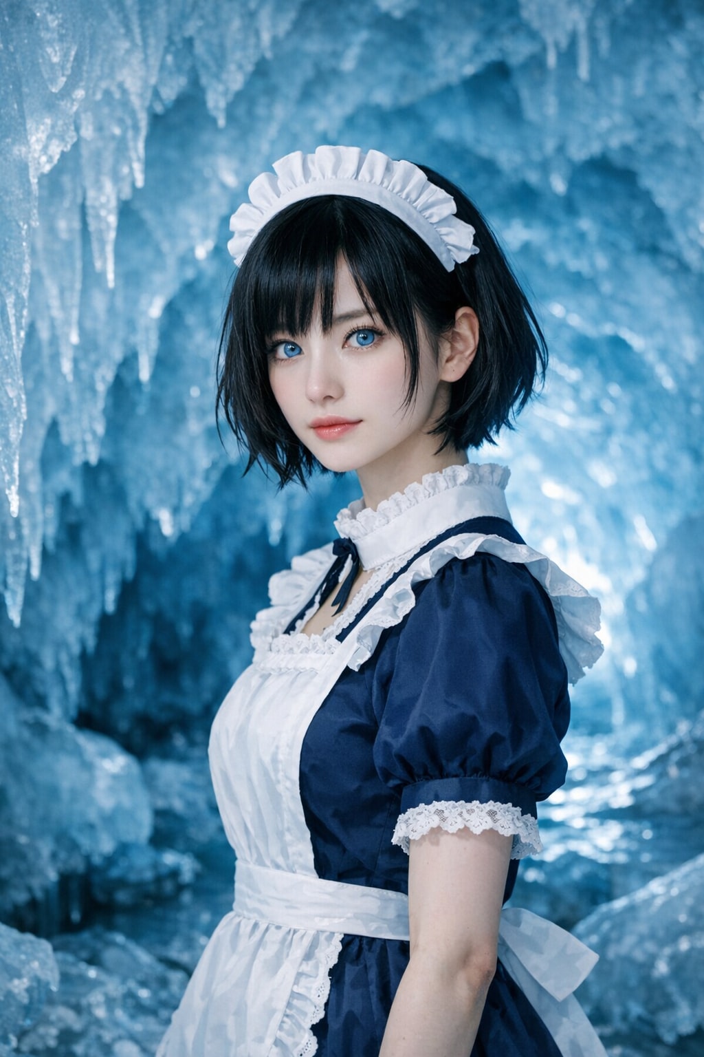 青いメイド3号(雫)