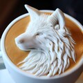 3D狼ラテ🐺 9枚目