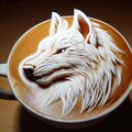 3D狼ラテ🐺 10枚目