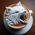3D狼ラテ🐺 5枚目