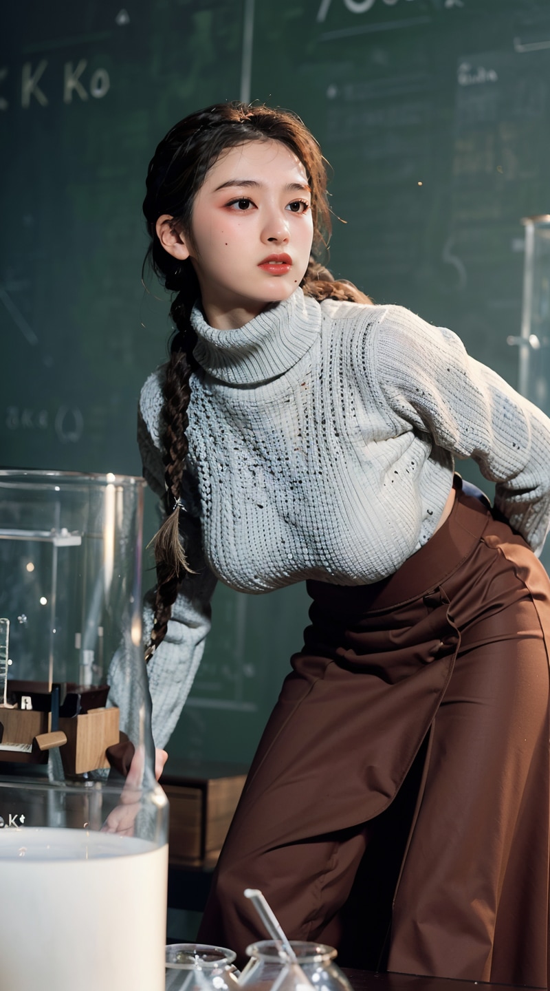 化学女教師～7 | の人気AIイラスト・グラビア