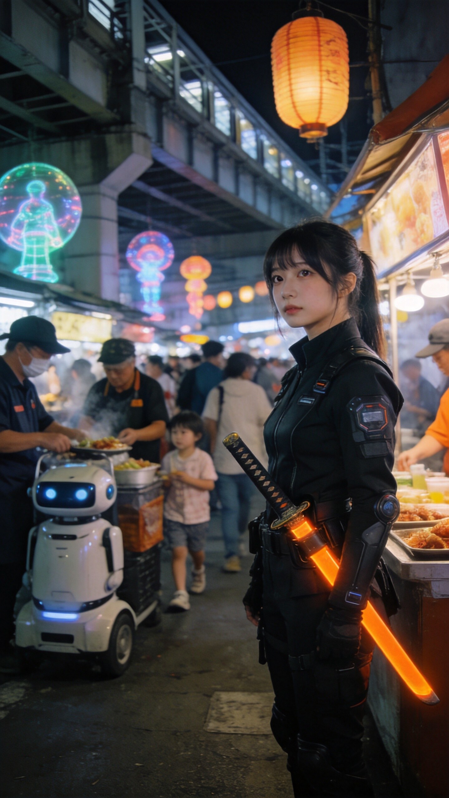 Guardian of the Neon Market
