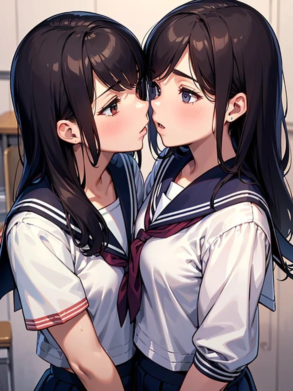 百合女子高生