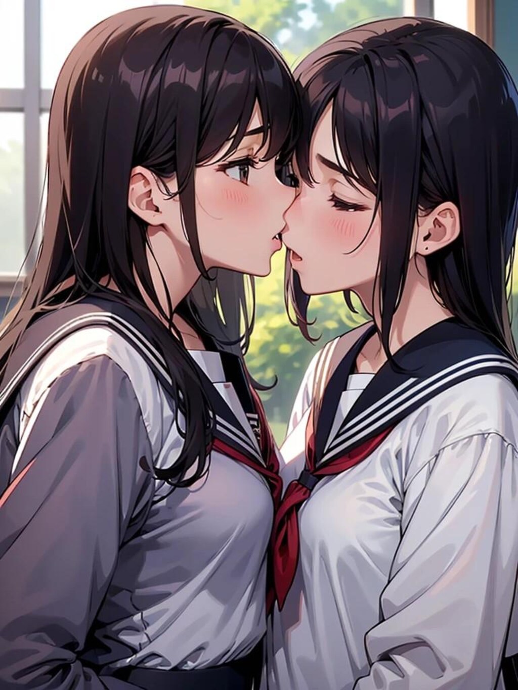 百合女子高生