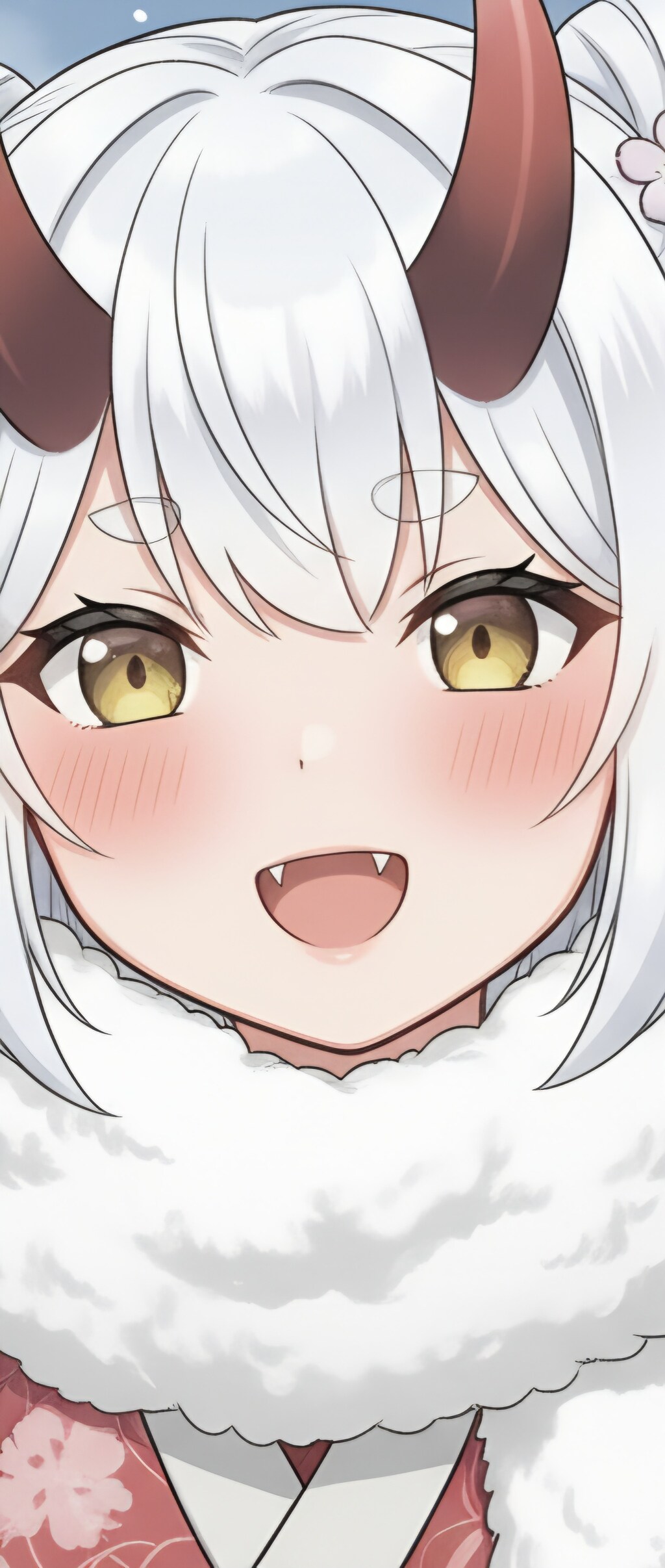 走ってきた鬼っ娘