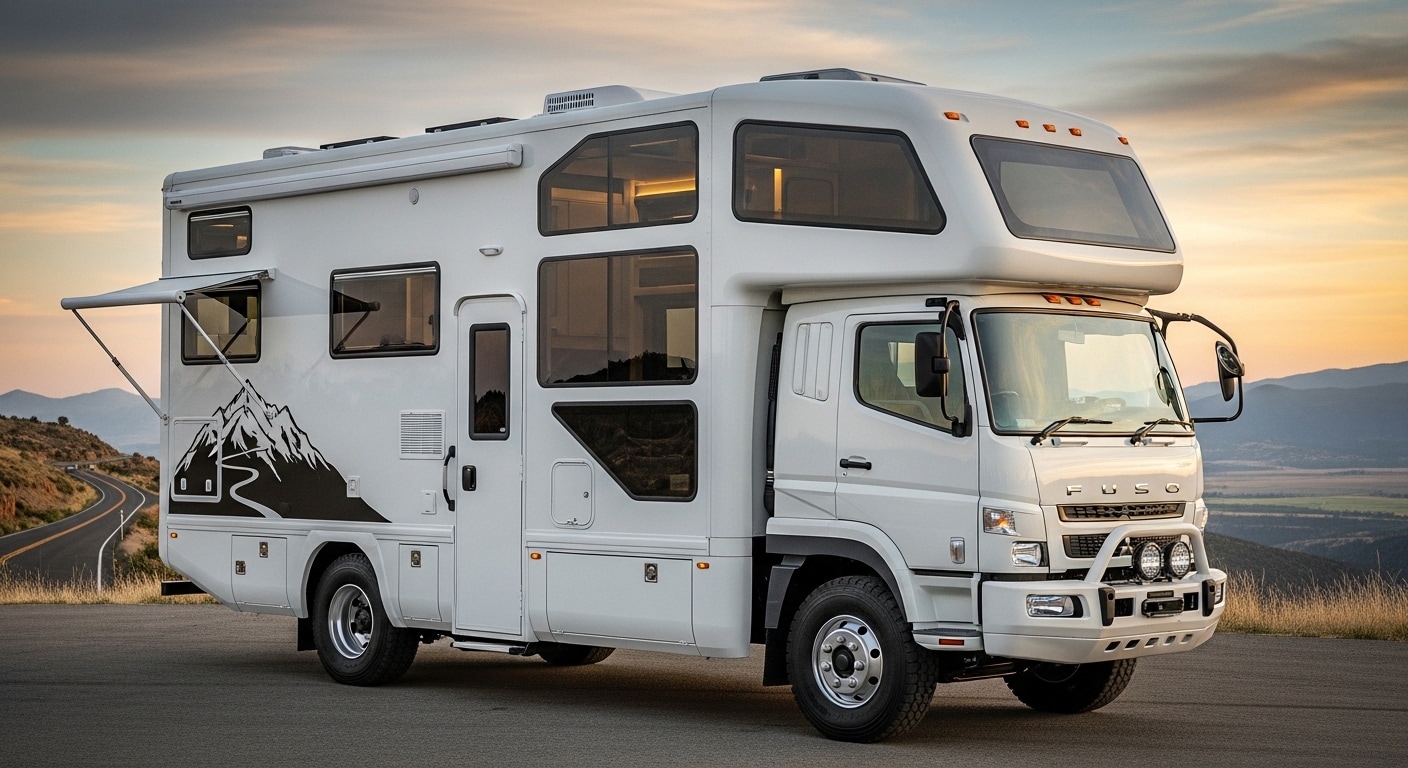 三菱ふそうトラックキャンピングカー　プレミアムモデル | の人気AIイラスト・グラビア