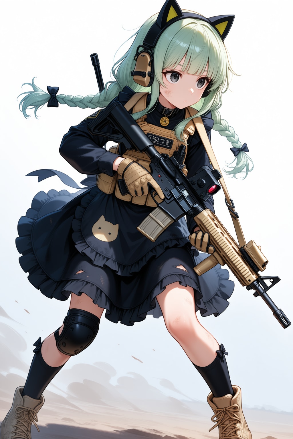 戦うメイドさん（芽衣ちゃんとミリィちゃん）