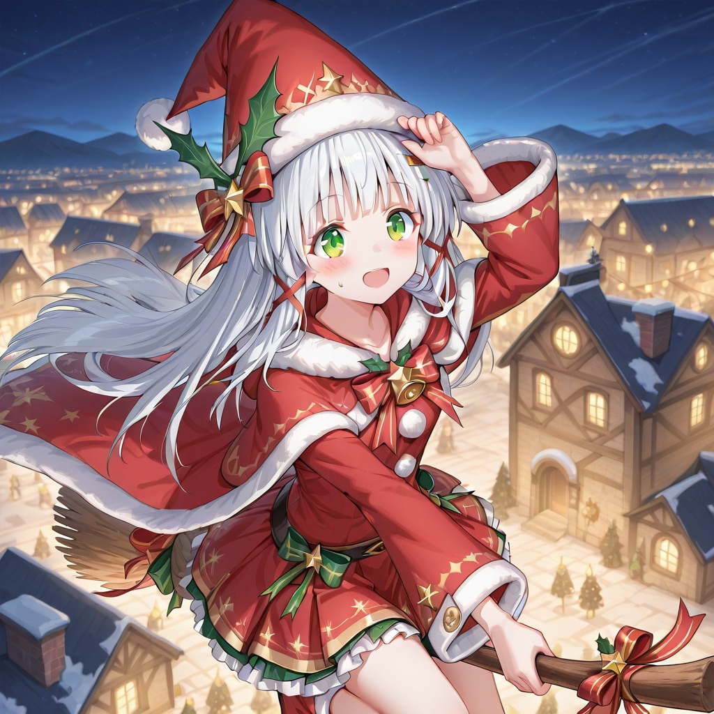 サンタ魔女 | の人気AIイラスト・グラビア