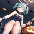 バットでドスドス♡ハロウィンだよ！ドクロちゃん！ 2枚目