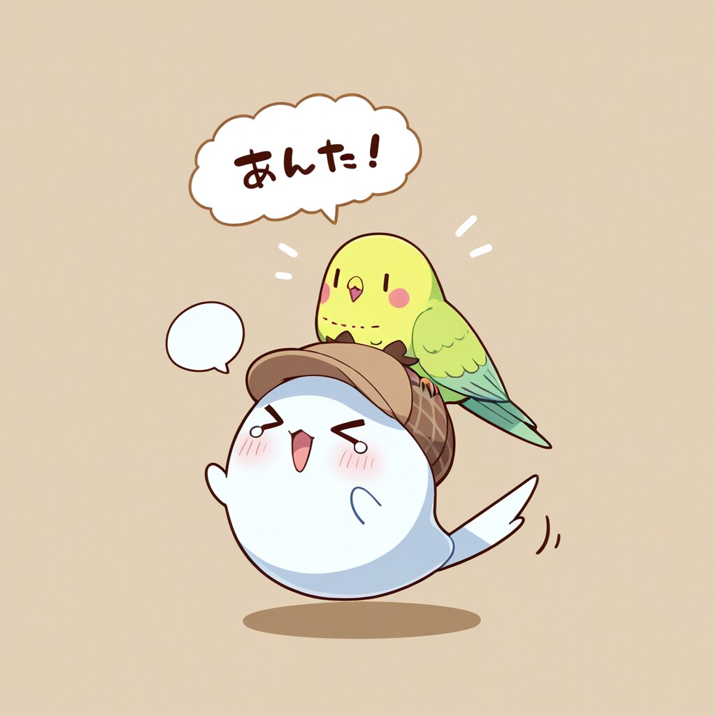 おばけと喋るインコ