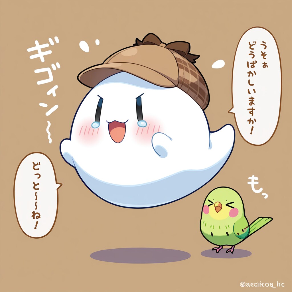 おばけと喋るインコ
