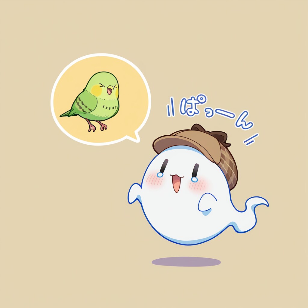 おばけと喋るインコ