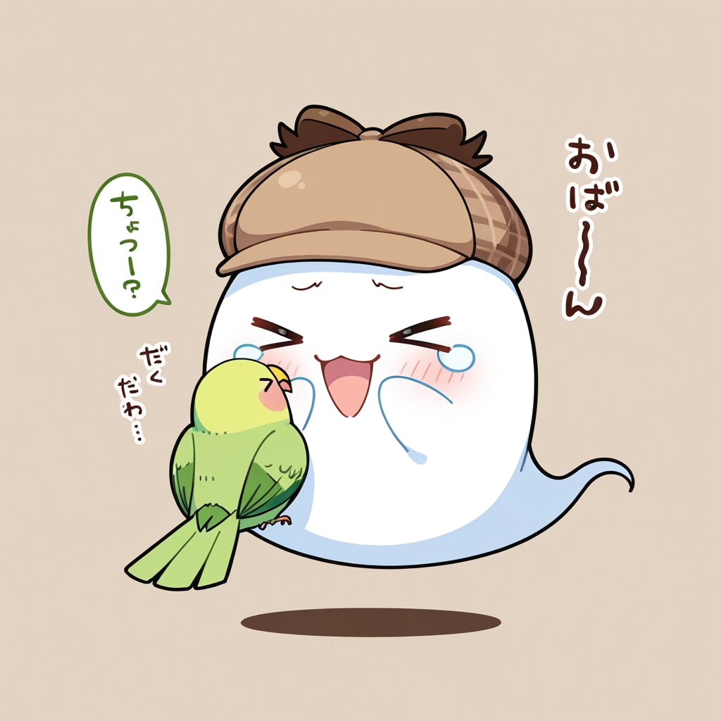おばけと喋るインコ