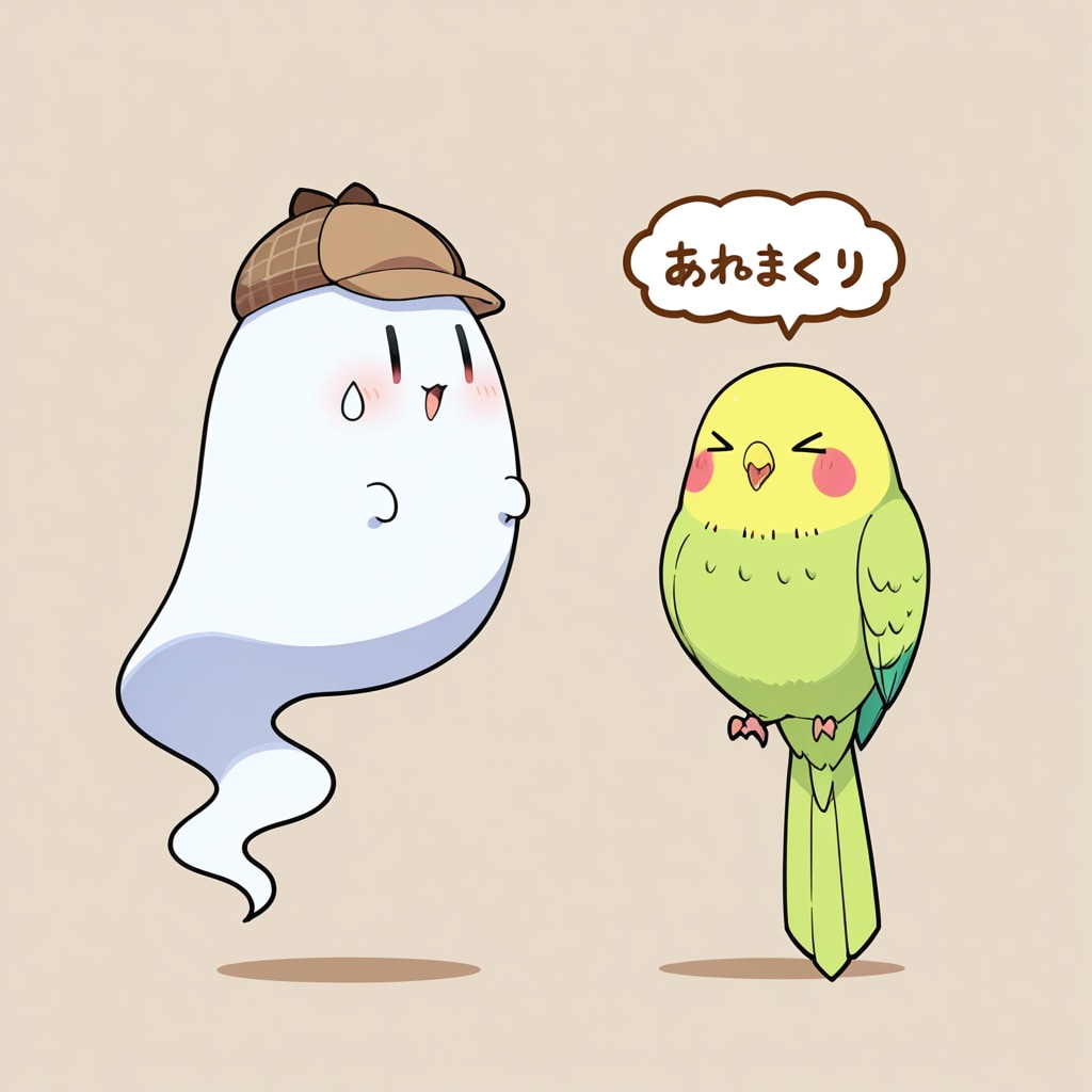 おばけと喋るインコ