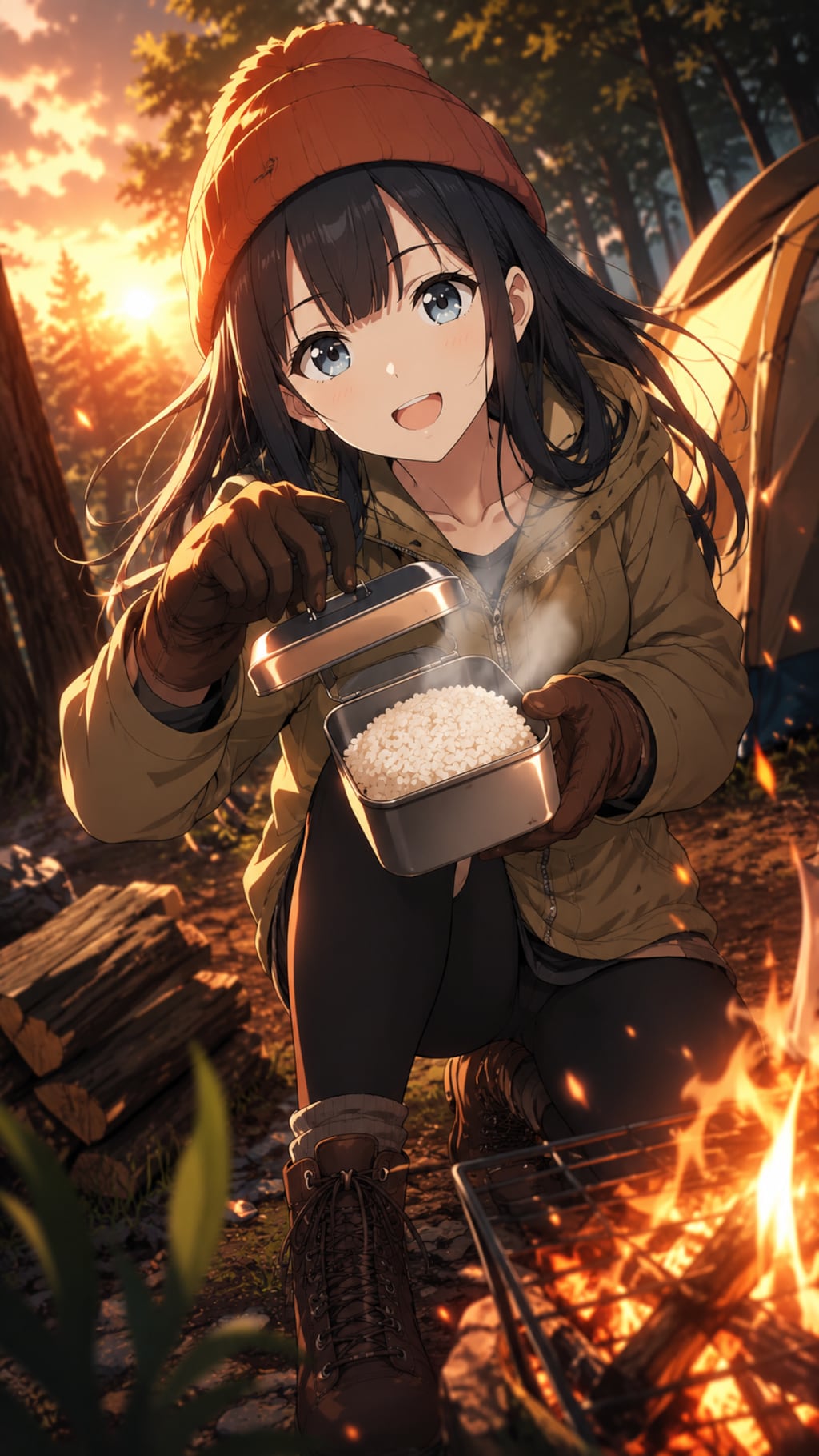 炊きたて、一緒に食べる？