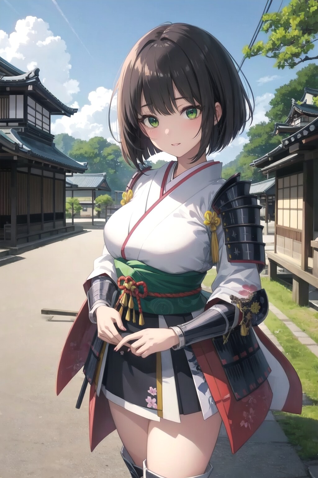 女子高生の武将コスプレ💕