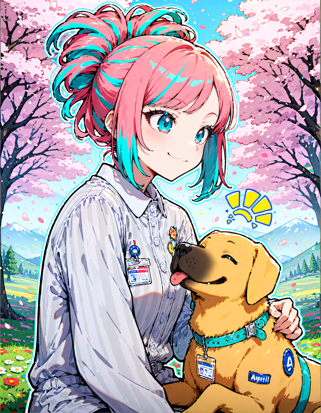 今日は国際盲導犬の日。派手髪の日　その８