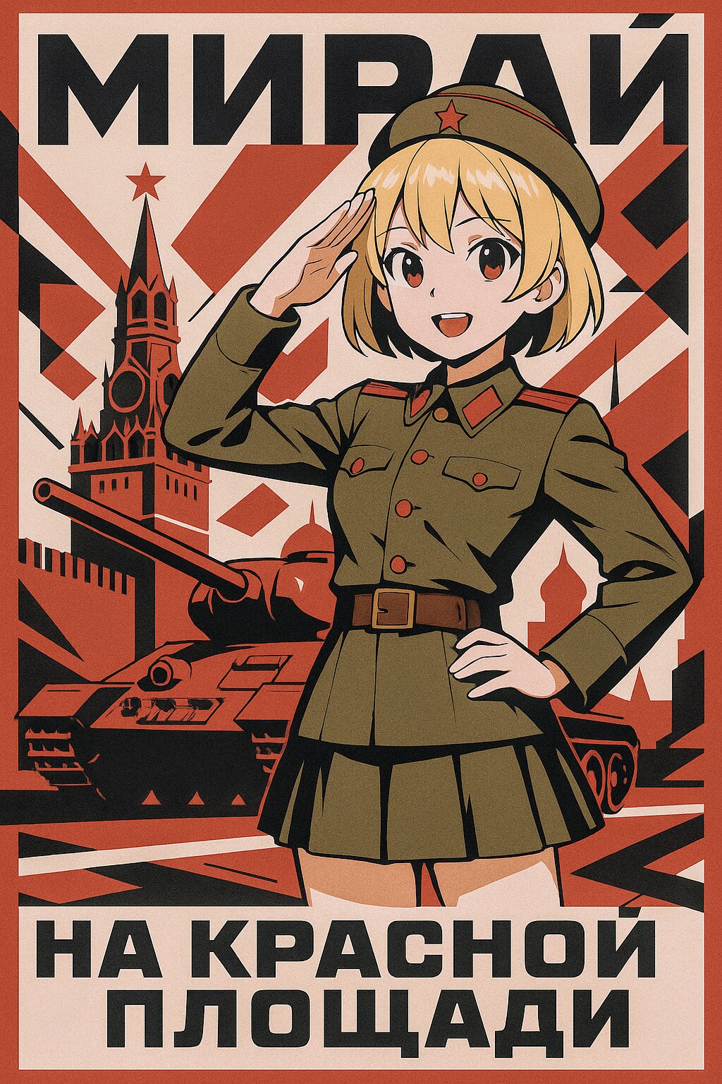 ロシア構成主義風ポスター | の人気AIイラスト・グラビア