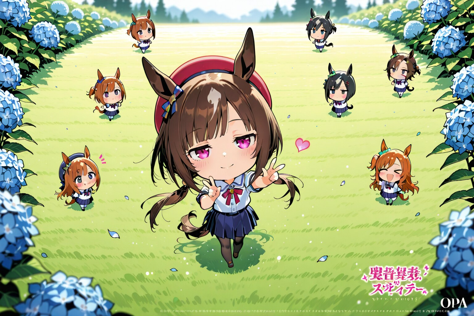 ウマちびちゃんと、いくぜ！紫陽花♪。