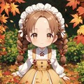 紅葉の中で 2枚目
