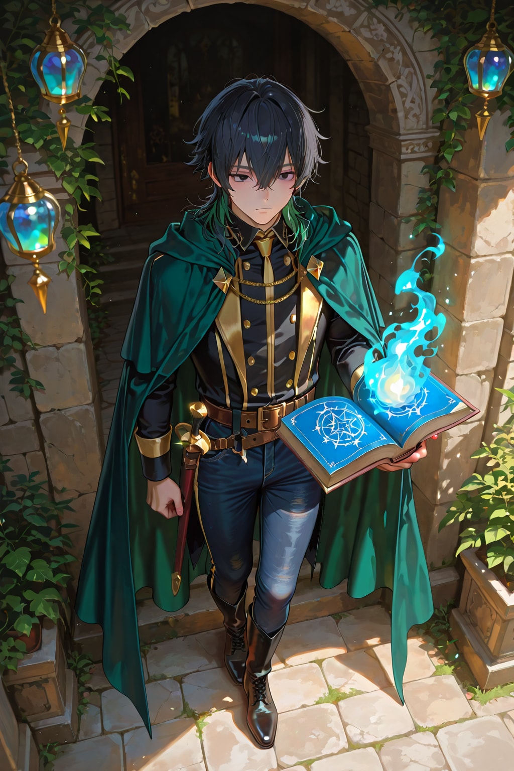 大きな青年男性魔導師26.5.29-2 | の人気AIイラスト・グラビア