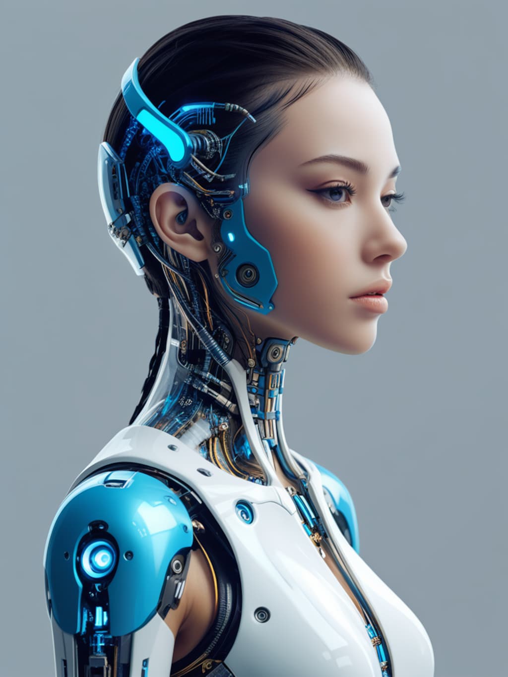 cosmic android blue girl