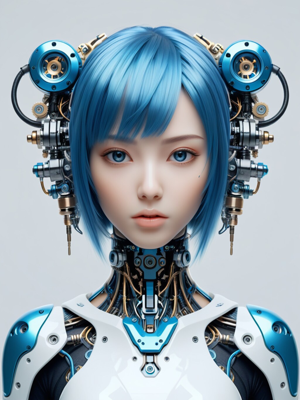 cosmic android blue girl