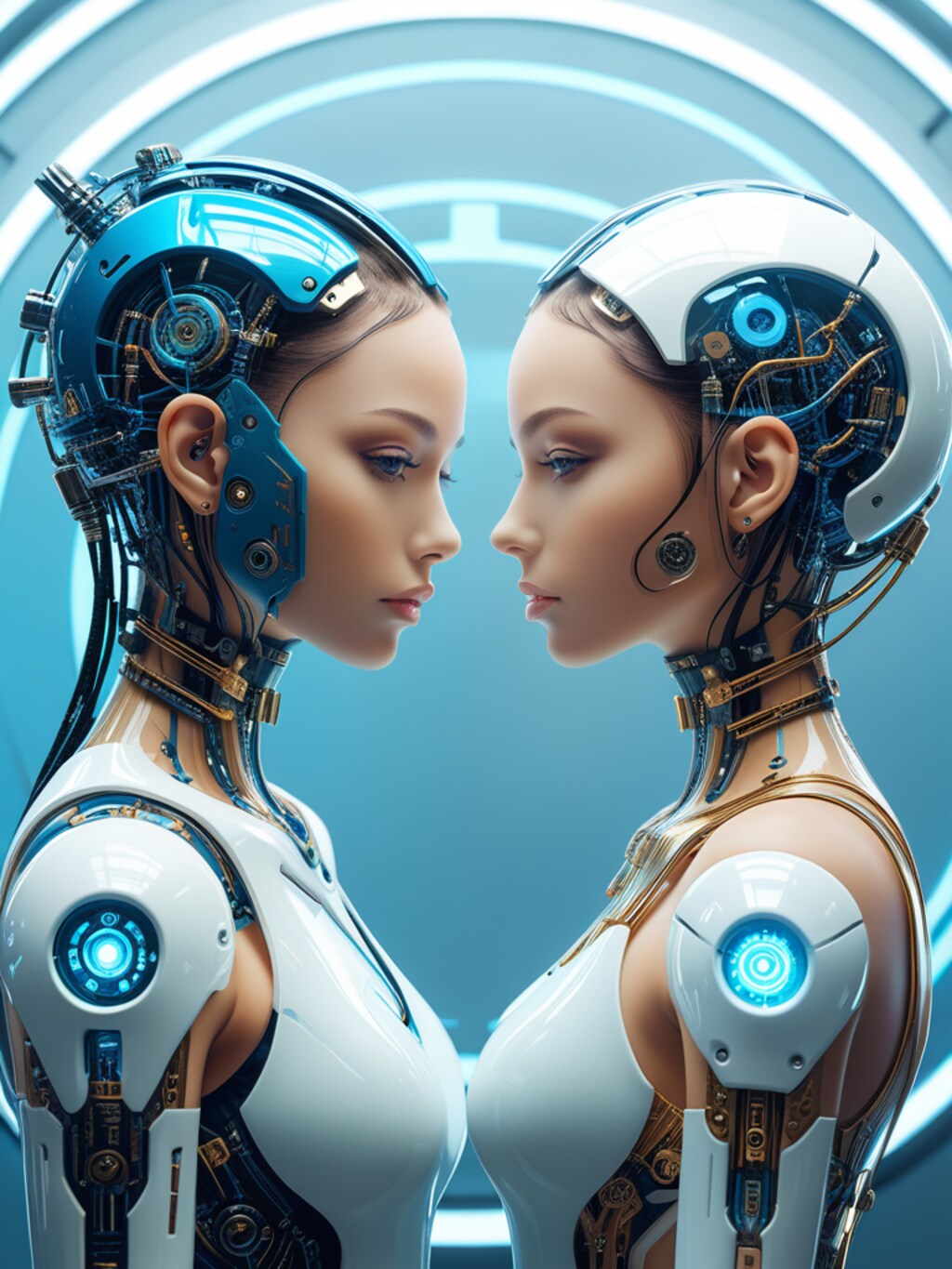 cosmic android blue girl