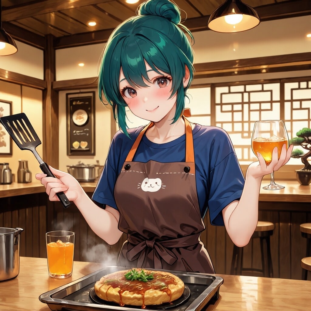 お好み焼き屋とBONSAIちゃん