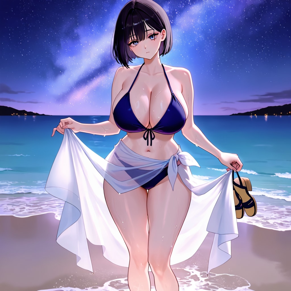夜の海