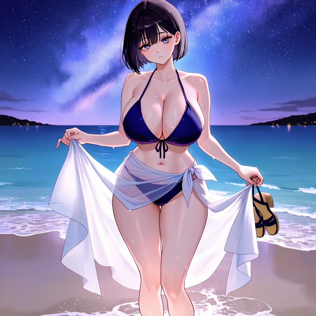 夜の海