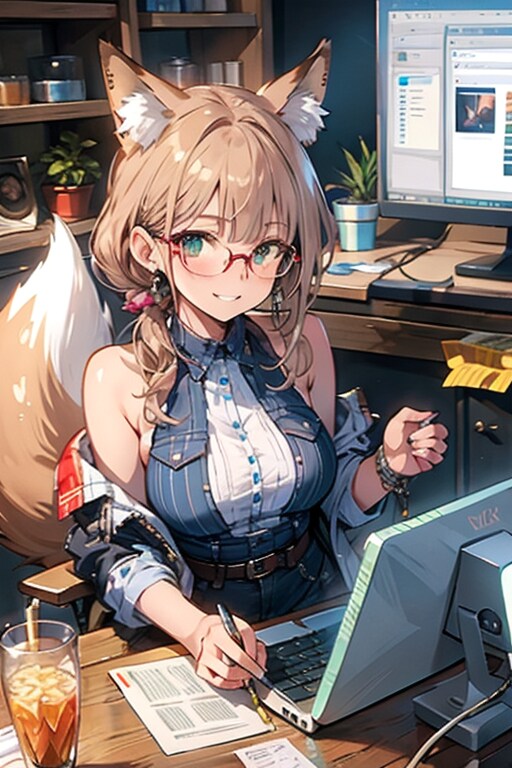 今日のきつね | の人気AIイラスト・グラビア