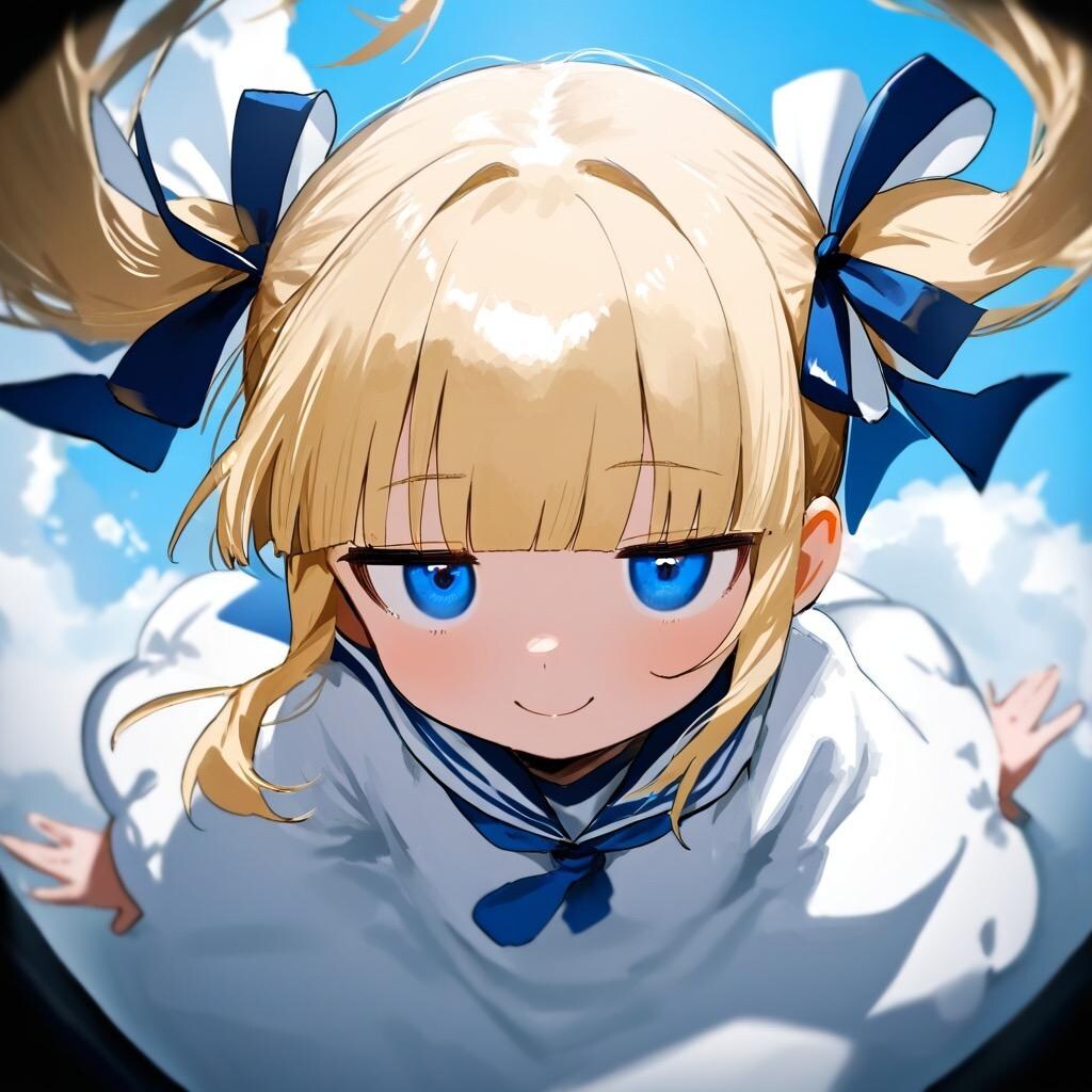 空から女の子が…