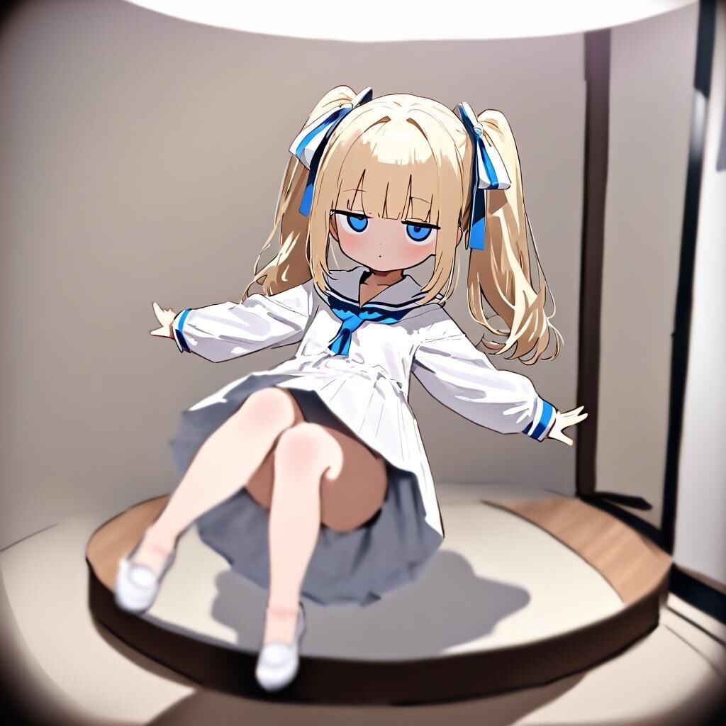 空から女の子が…