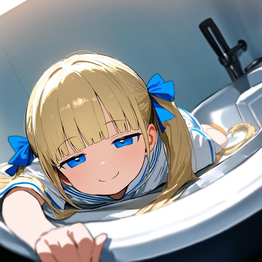 空から女の子が…