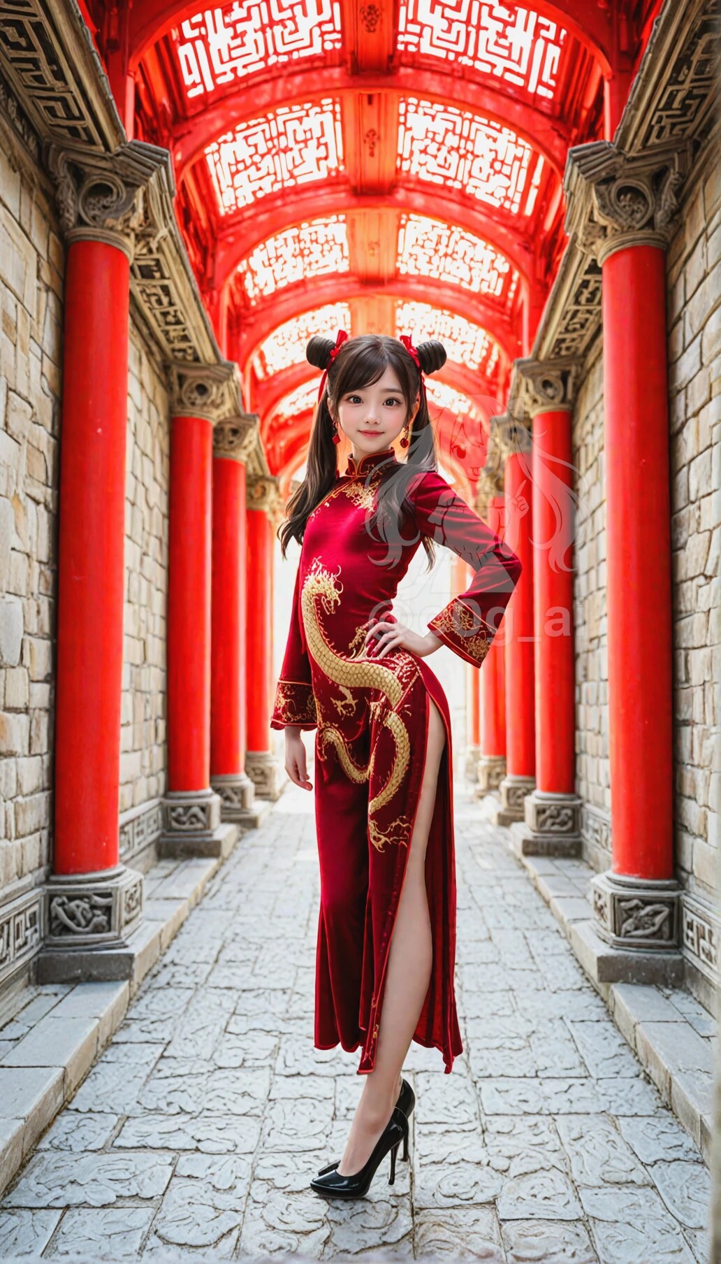 ドラゴンチャイナドレスの愛ちゃん