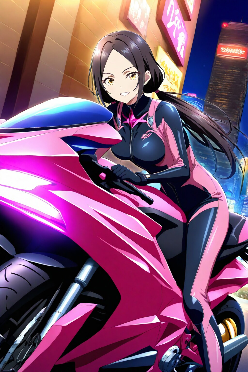 【うちの子】恋偈ちゃんライダースーツ | の人気AIイラスト・グラビア