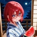 真澄お姉やん👓️の夏🎐 2枚目