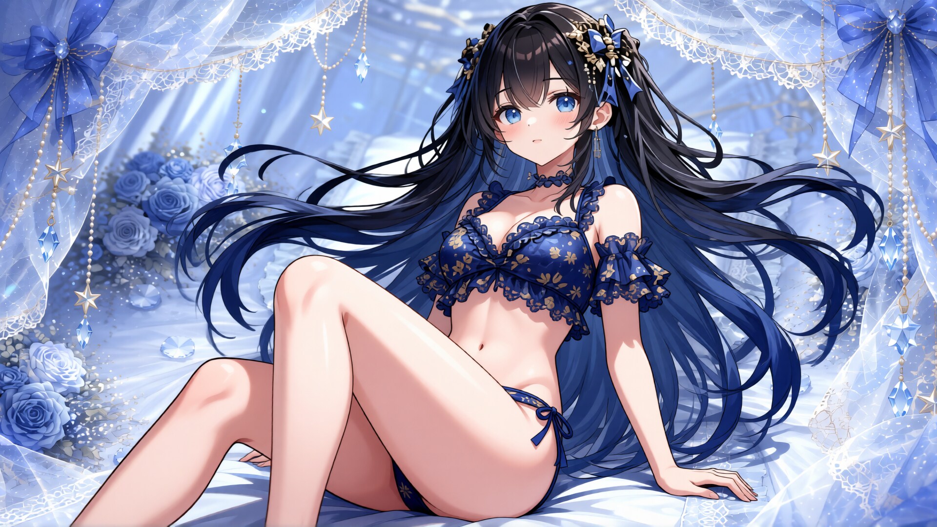 黒髪少女と水着　その9-7