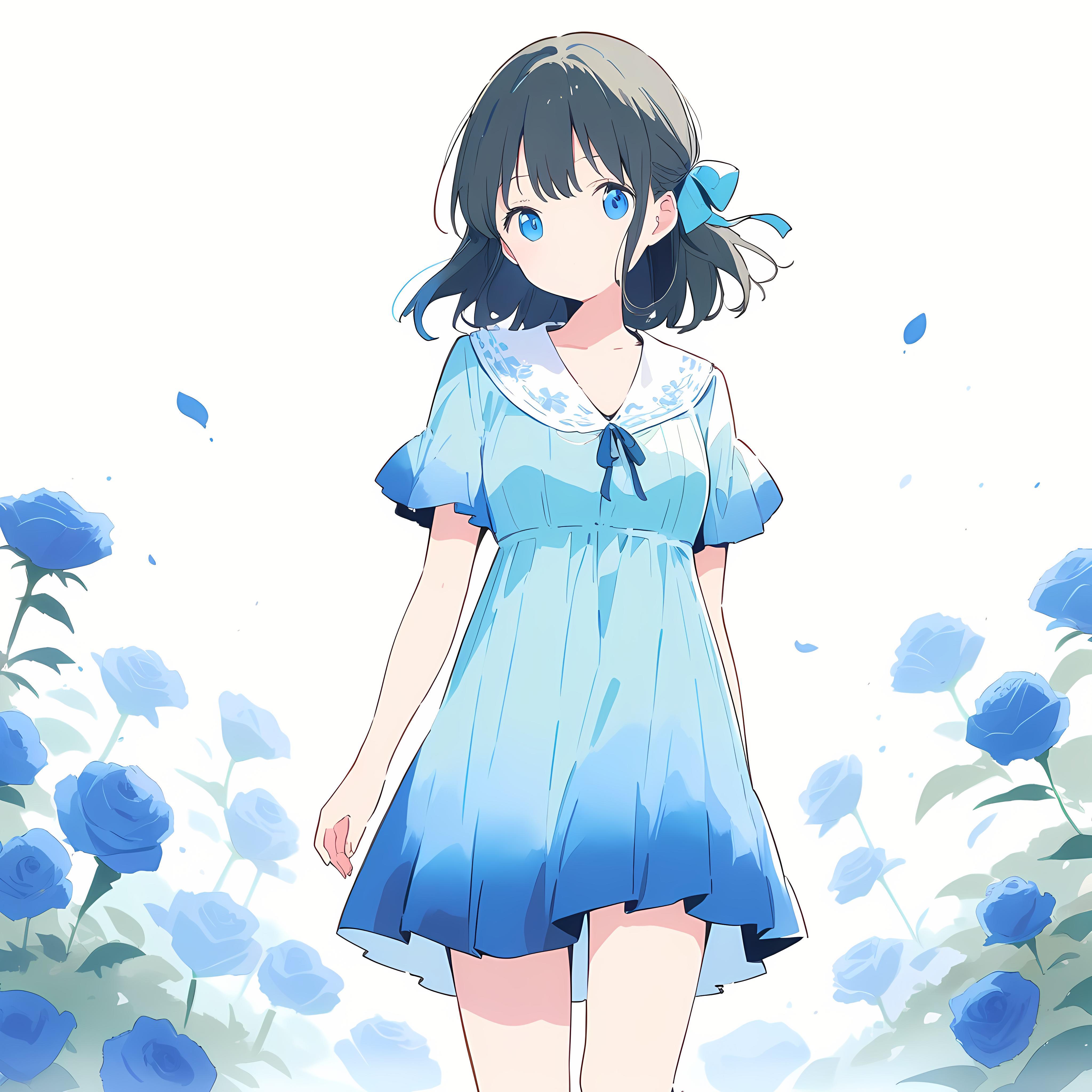 青薔薇。 | の人気AIイラスト・グラビア