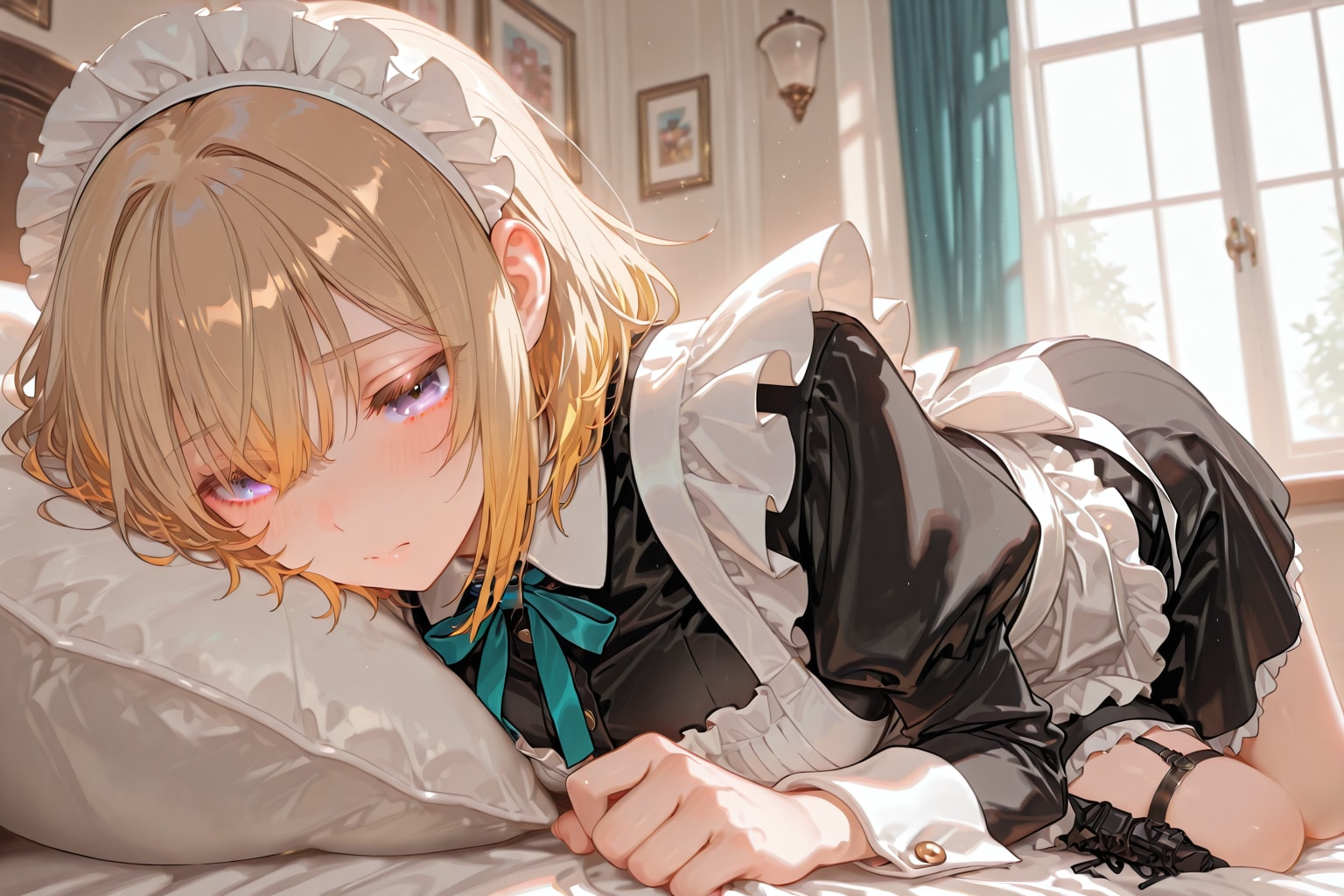 一語生成「メイド」ー横長画像ー　by #COFFEE | の人気AIイラスト・グラビア