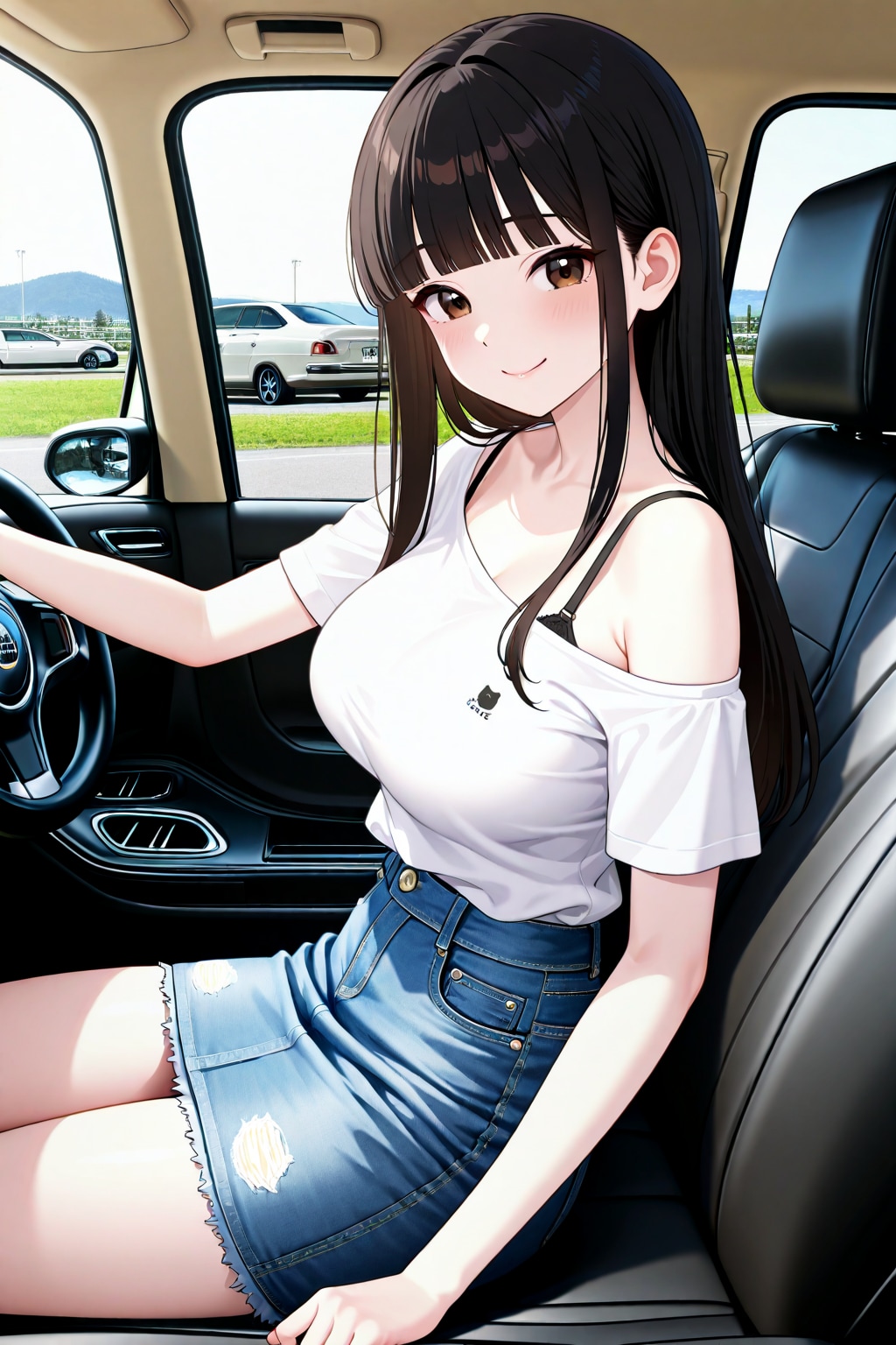 サキちゃんの初運転