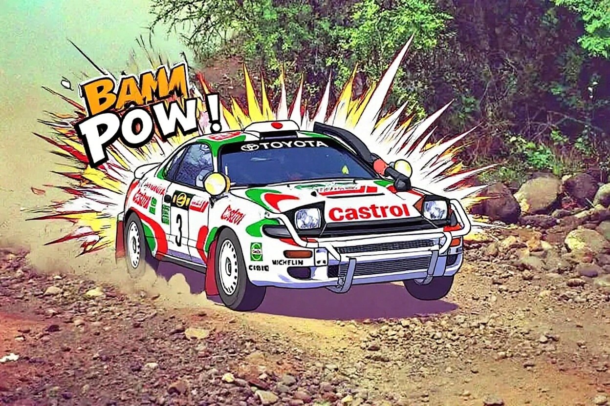 サファリラリーで快走するセリカ(ST-185) | の人気AIイラスト・グラビア